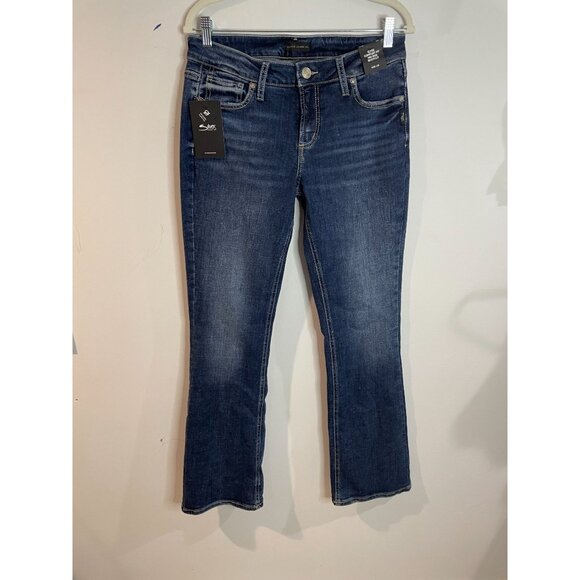 Silver Jeans Co. Elyse Comfort Fit Mid Rise Bootcut Jeans Size W29 L33 - Picture 9 of 16